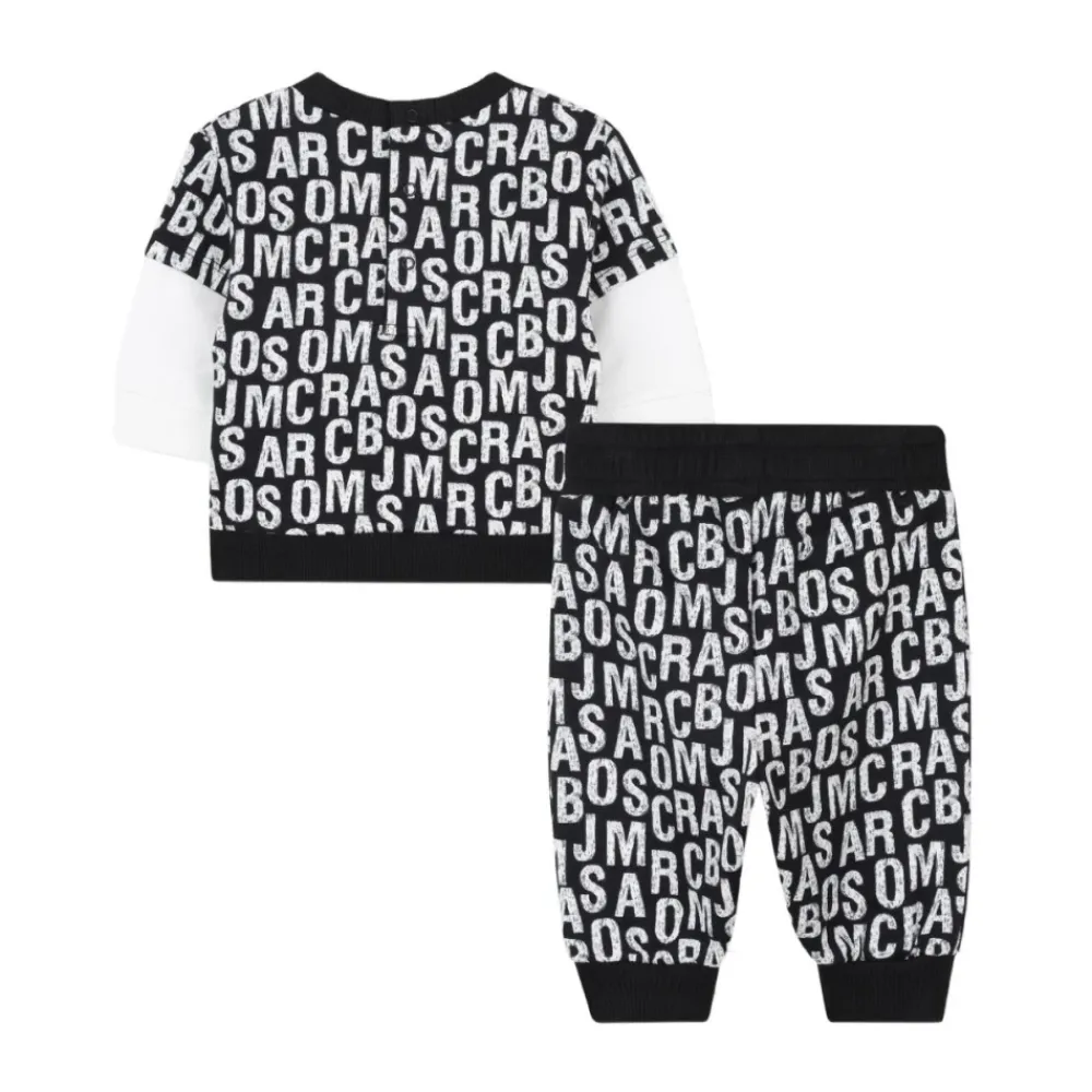 Marc Jacobs Logo Print Crewneck Katoen Jumpsuit