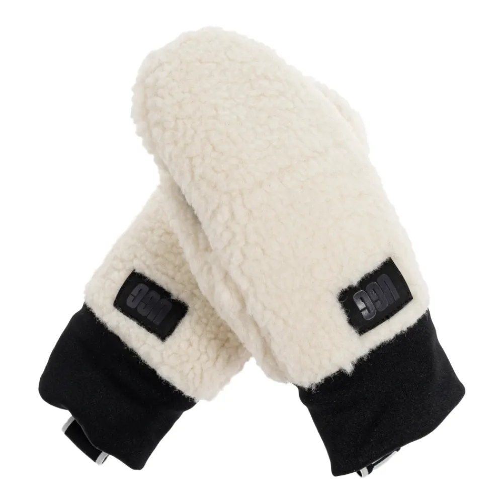 DAMES UGG Handschoenen^Logo Tape Fleece Wanten