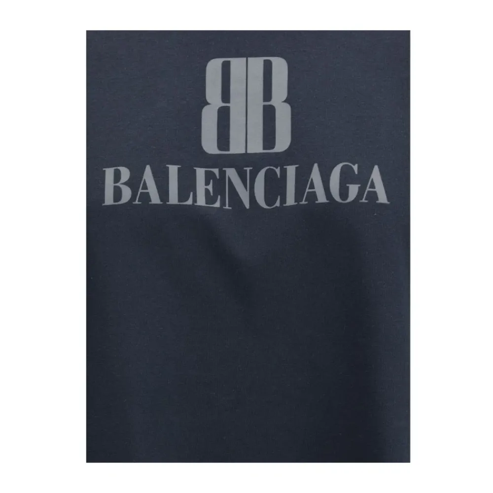 DAMES Balenciaga Logo T-shirt met oversized pasvorm