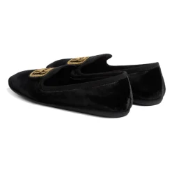 DAMES Miu Miu Loafers^Logo Velvet Flats