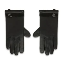 DAMES Ralph Lauren Handschoenen^Logo-embossed leren handschoenen