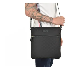 Heren Gucci Tassen^Logo-Patch Messenger Bag