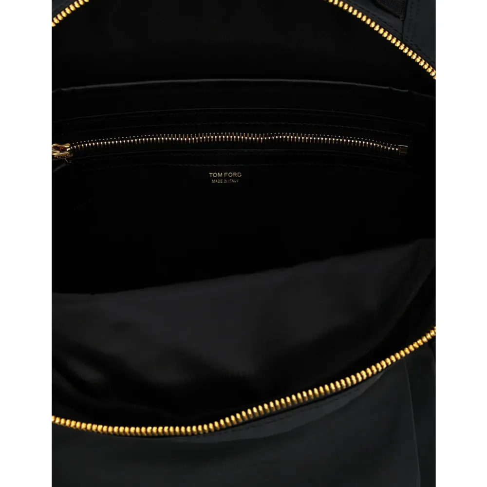 Heren Tom Ford Logo-patch Rugzak met Rits