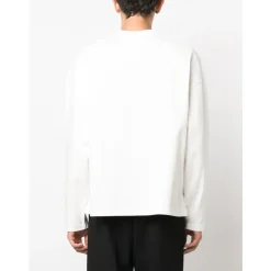 Heren Jil Sander Truien & Vesten^Logo-Print Katoenen Sweatshirt