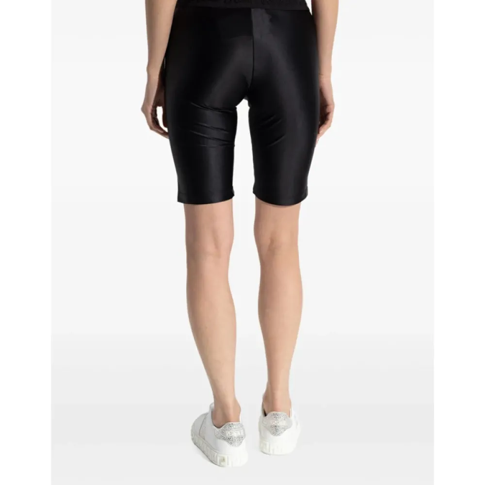 Versace Jeans Couture Logo-Print Shorts met Elastische Tailleband