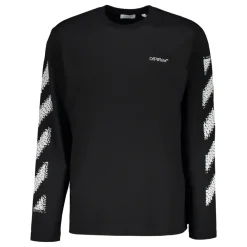 Heren Off White Long Sleeve T-Shirt