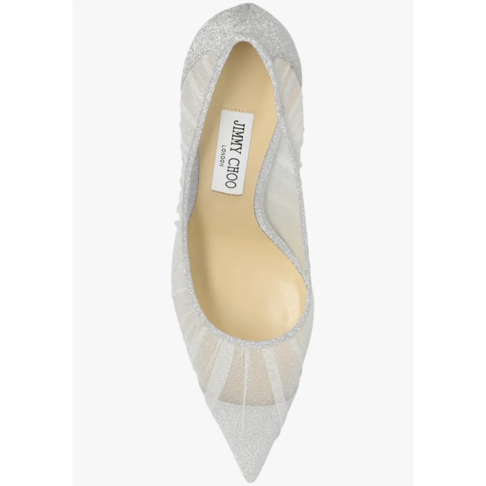 DAMES Jimmy Choo Pumps^Love 85 Pumps met geplooide tule en glitter