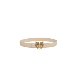 DAMES PINKO Riemen^Love Birds Diamond Cut Leren Riem