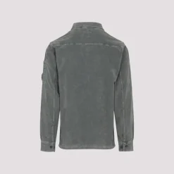 Heren C.P. Company LS Corduroy Shirt 921 GUNMETAL