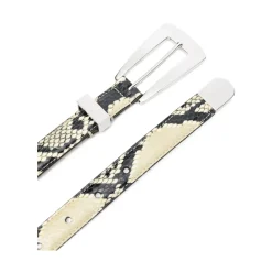 DAMES Khaite Lucca Embossed Python Belt