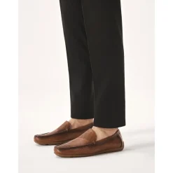 Heren Kazar Instappers & Slip Ons^Luchtige leren mocassins met perforaties