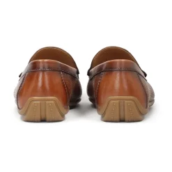 Heren Kazar Instappers & Slip Ons^Luchtige leren mocassins met perforaties