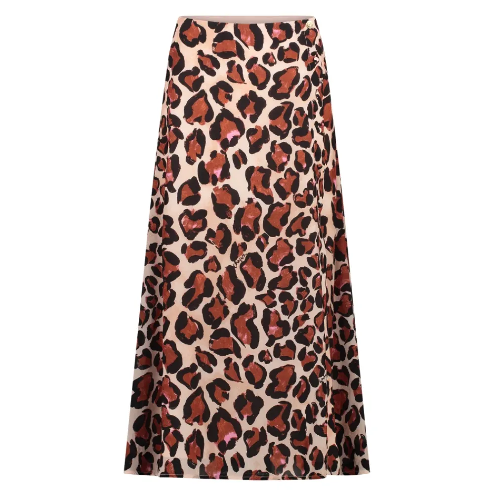 DAMES FABIENNE CHAPOT Luipaardprint Maxi Rok