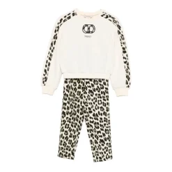 Twinset Luipaardprint Meisjes Trainingspak Jurk