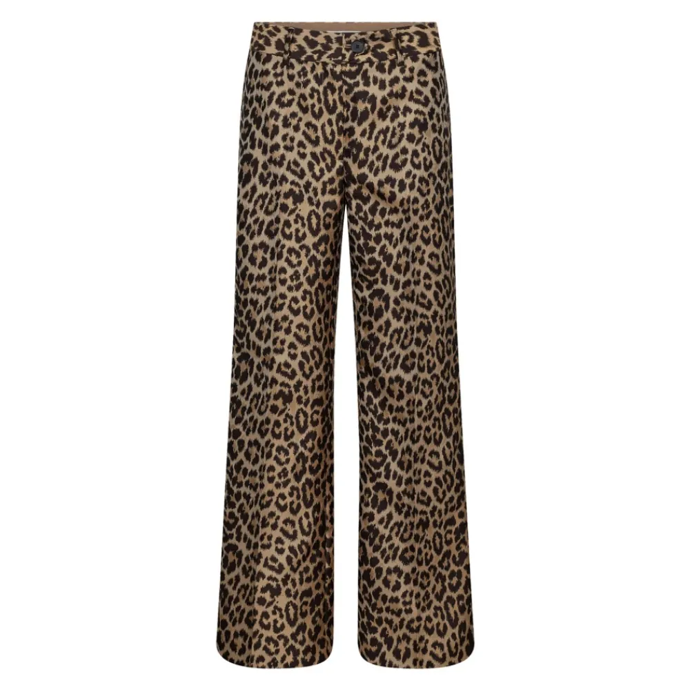 DAMES Co'Couture Broeken^Luipaardprint Wijde Broek