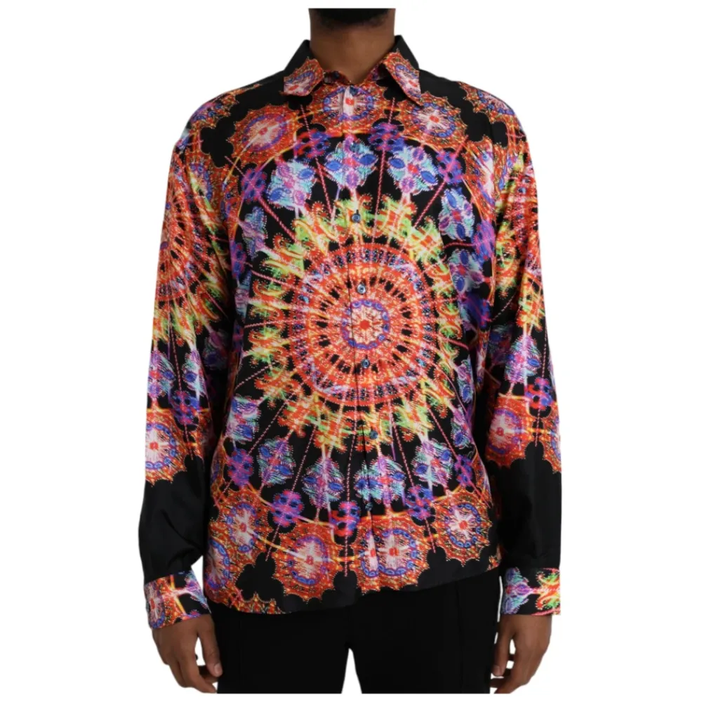 Heren Dolce & Gabbana Luminarie Silk Shirt