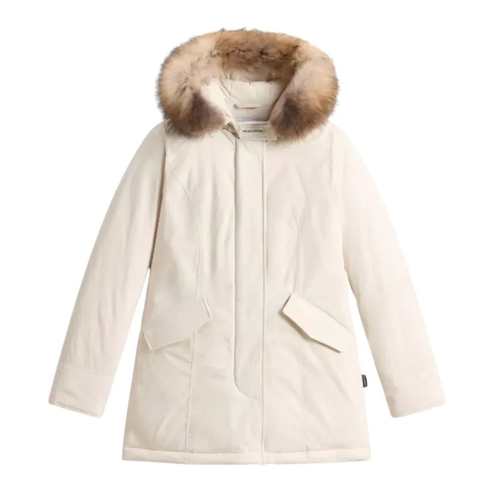 DAMES Woolrich Jassen^Luxe Arctic Parka met Afneembare Capuchon