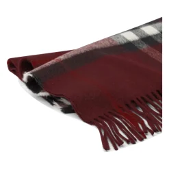 Heren Burberry Sjaals^Luxe Bordeaux Cashmere Sjaal