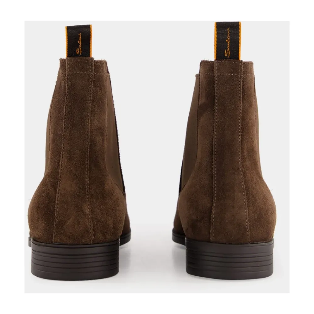 Heren Santoni Laarzen^Luxe e Suède Chelsea Laarzen