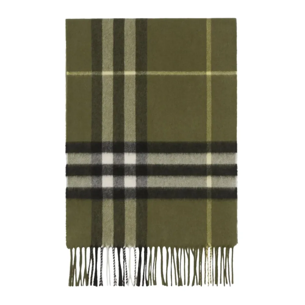 DAMES Burberry Sjaals|Sjaals^Luxe Cashmere Sjaal Olijf
