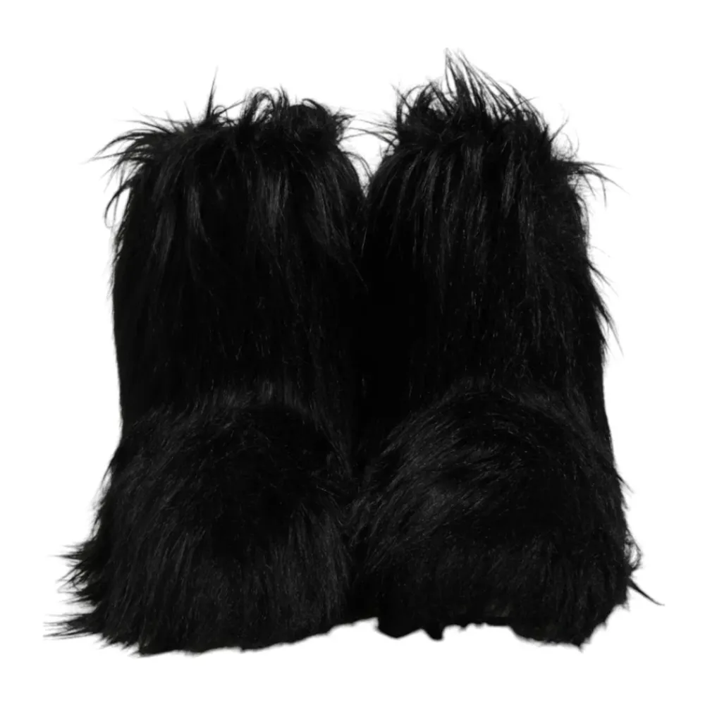 Heren Dolce & Gabbana Snowboots^Luxe Faux Fur Mid-Calf Laarzen