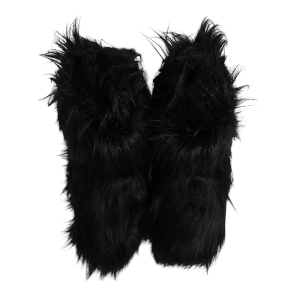 Heren Dolce & Gabbana Snowboots^Luxe Faux Fur Mid-Calf Laarzen