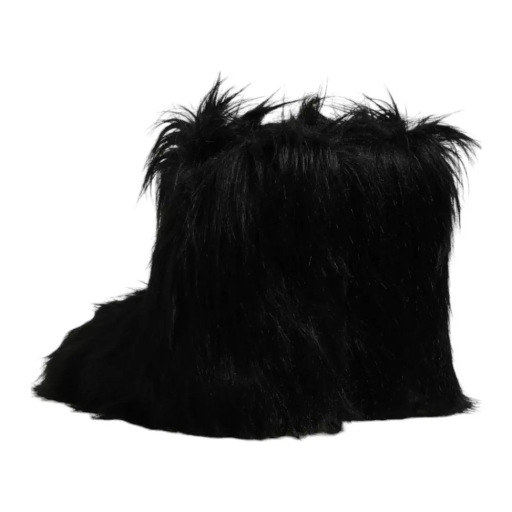 Heren Dolce & Gabbana Snowboots^Luxe Faux Fur Mid-Calf Laarzen