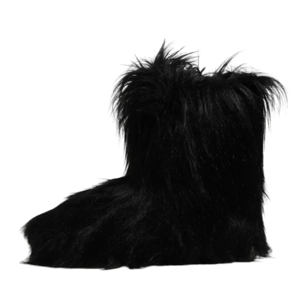 Heren Dolce & Gabbana Snowboots^Luxe Faux Fur Mid-Calf Laarzen