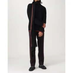 Heren Gucci Sjaals^Luxe Gestreepte Wollen Sjaal