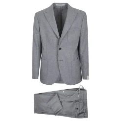 Heren Eleventy Kostuums^Luxe Grijze Blazer AW25