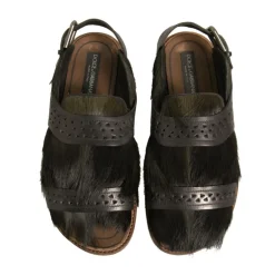 Heren Dolce & Gabbana Luxe Haar Kalfs Sandalen Model