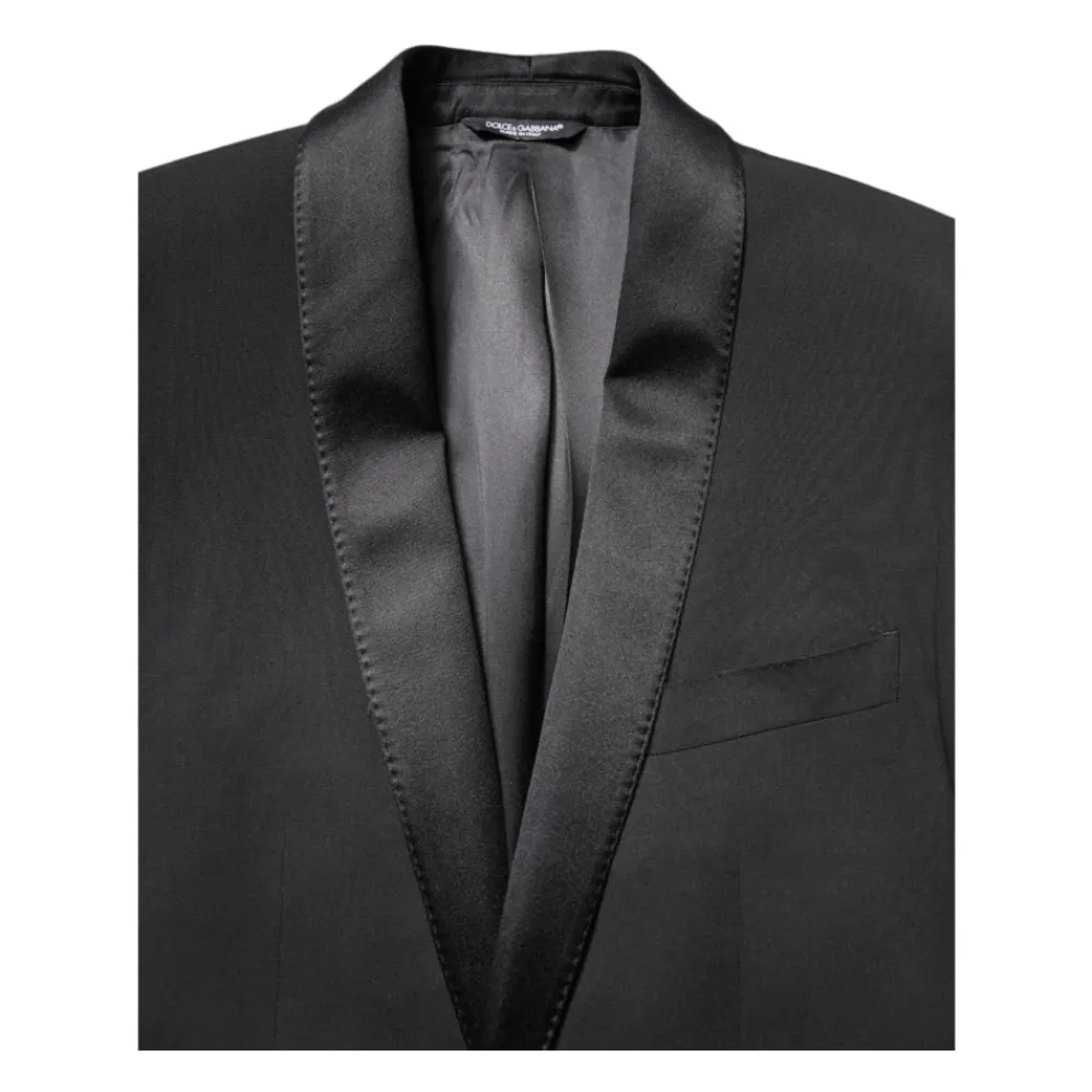 Heren Dolce & Gabbana Kostuums^Luxe Slim Fit Blazer van Zijdemix