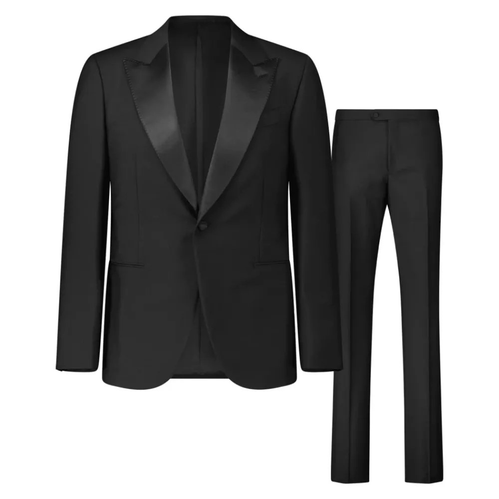 Heren Caruso Luxe Wol en Mohair Smoking