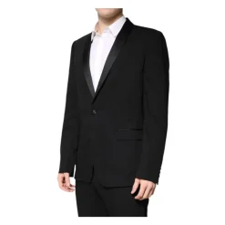 Heren Dolce & Gabbana Luxe Wollen Pak met Zijden Voering