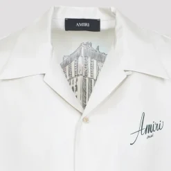 Heren Amiri Overhemden^Luxe Zijden Overhemd
