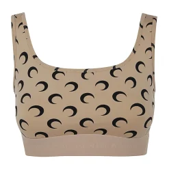 Marine Serre Sport Bh'S & Ondergoed|Sportshirts^Maan Gedrukte Jersey Sport BH