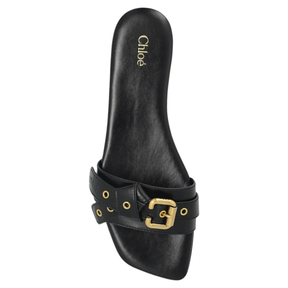 DAMES Chloé Mae sandalen met geknoopte bandjes van leer