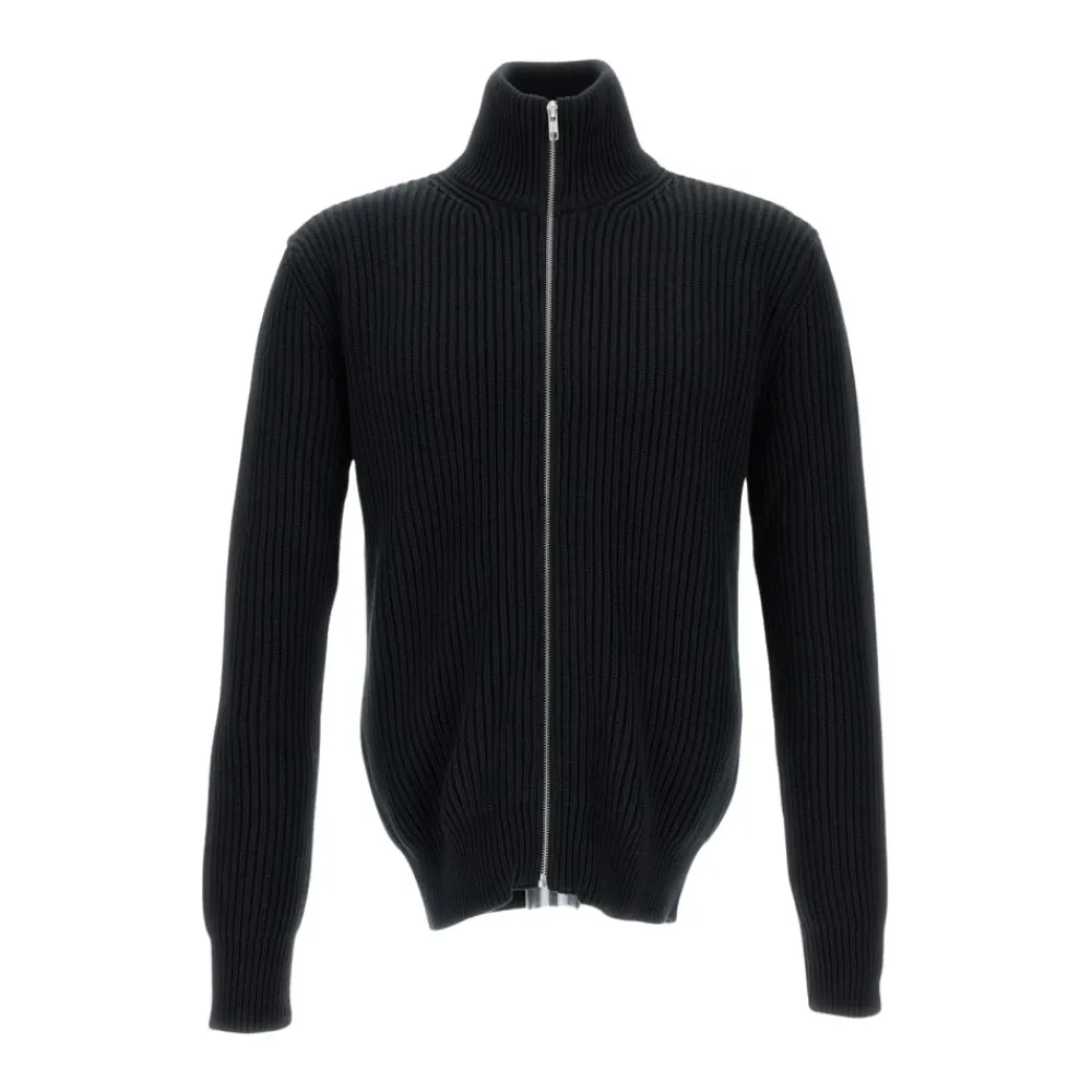 Heren MM6 Maison Margiela Maglia con full zip frontale a collo alto
