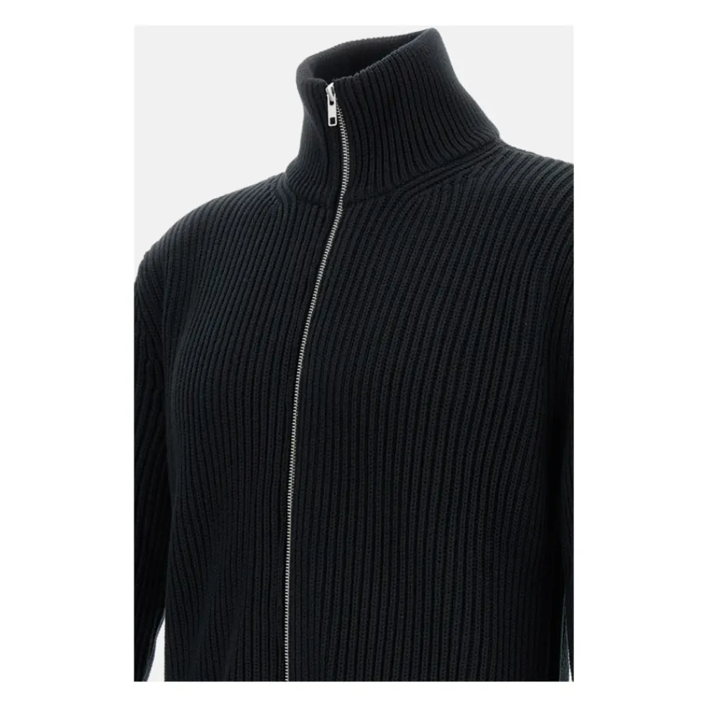 Heren MM6 Maison Margiela Maglia con full zip frontale a collo alto