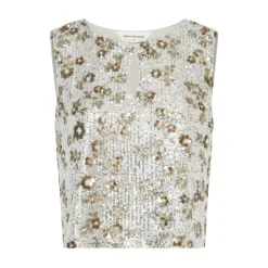 DAMES Moss Copenhagen Magnolia Sl Top Emb