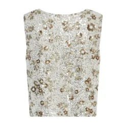 DAMES Moss Copenhagen Magnolia Sl Top Emb