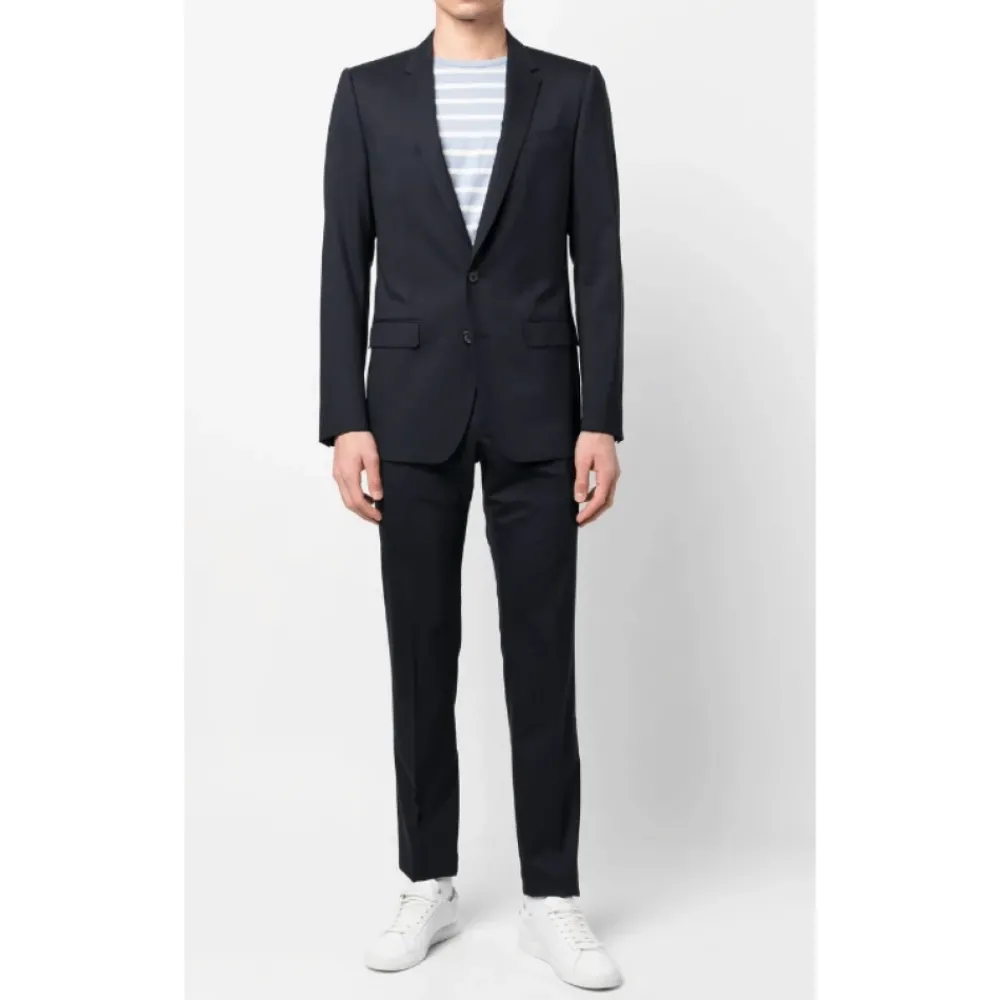 Heren Dolce & Gabbana Marine Slim Fit Wollen Pak