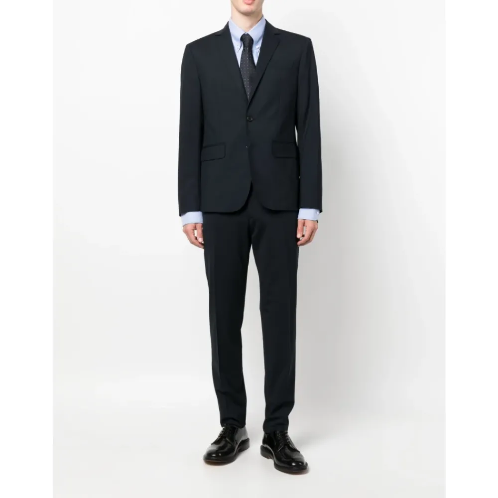 Heren Dsquared2 Marinee Jas en Broek Set