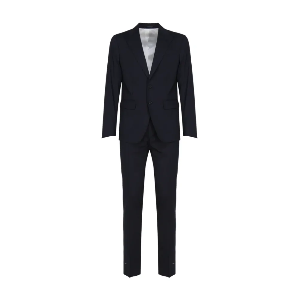 Heren Dsquared2 Marinee Stretch Wollen Jurk