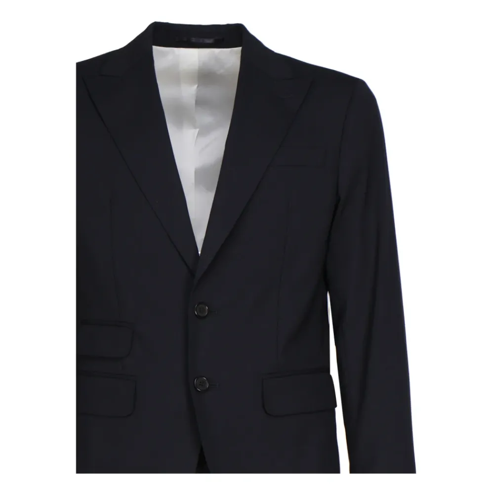 Heren Dsquared2 Marinee Stretch Wollen Jurk