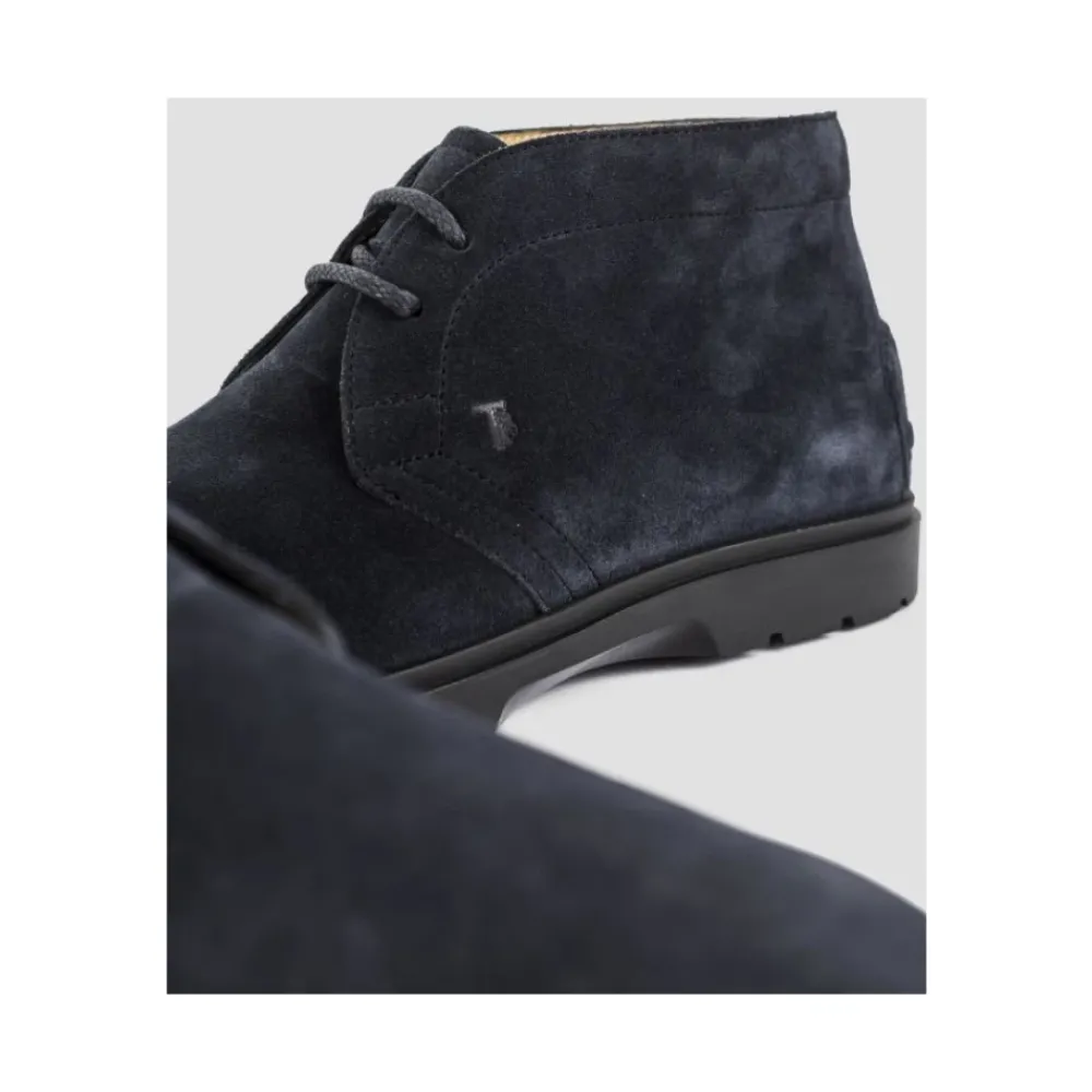 Heren Tod's Marinee Suède Veterschoenen