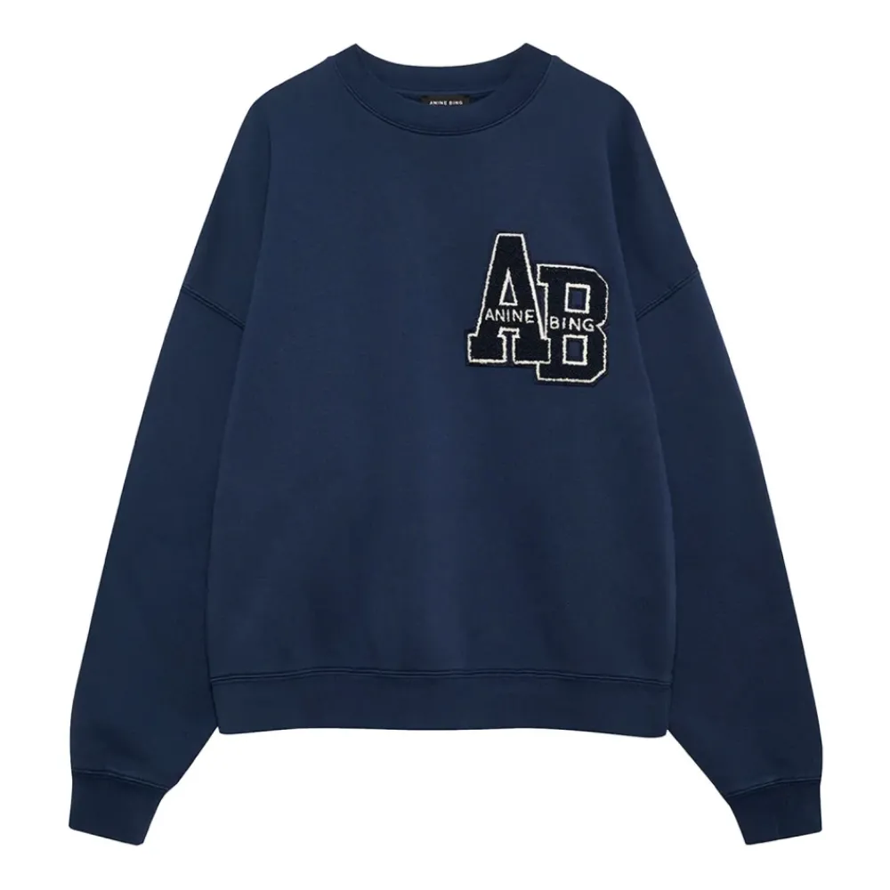 DAMES Anine Bing Marinee Sweater met Pluche Logo