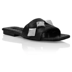 DAMES Philipp Plein Slippers^Matelassè Sandalen Platte Noppen