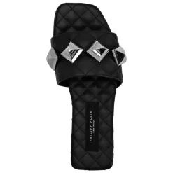 DAMES Philipp Plein Slippers^Matelassè Sandalen Platte Noppen