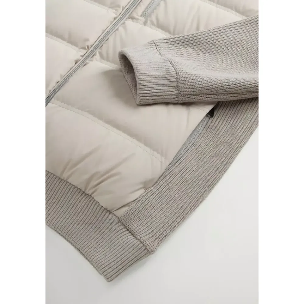 Heren Woolrich Matt Stretch Hybrid Jacket